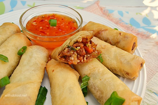 Shrimp Springrolls are so easy to make - perfect appetizer or snack