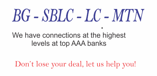 We provide Bank Guarantee - BG - Standby Letter of Credit - SBLC - MT760