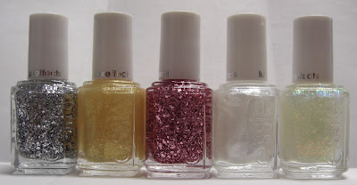 Essie Luxeffects Set In Stone, As Gold As It Gets, A Cut Above, Pure Pearlfection, Shine of the Times