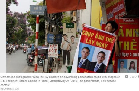 In anh Tong thong Obama len ap phich de quang ba dich vu chup anh lay lien - Anh 2