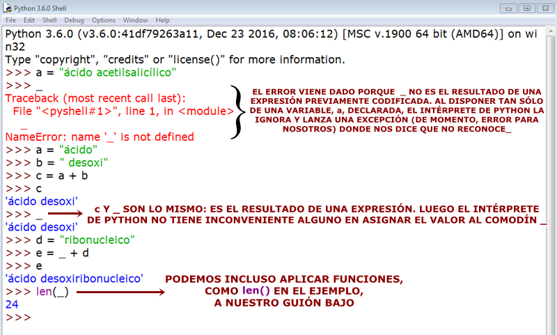APRENDER A PROGRAMAR CON PYTHON: VARIABLES