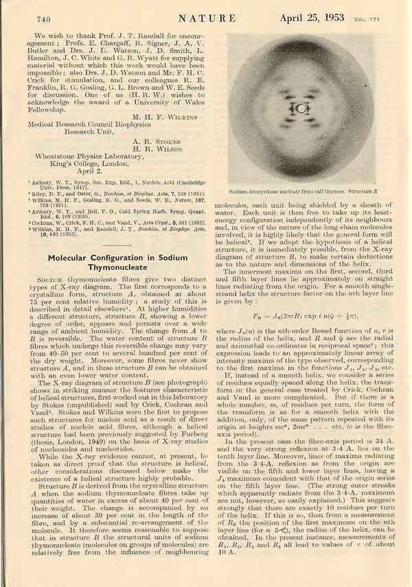 Enroque de ciencia Rosalind Franklin. La fotografía 51 Enroque de ciencia Rosalind Franklin. La fotografía 51
