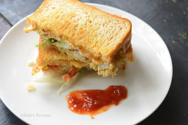 Omelette Sandwich | Bread Omelette Sandwich | East Breakfast Recipe