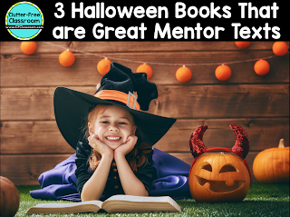 There are many Halloween books for kids that are great mentor texts for writing narratives. This post spotlights 3 of the best Halloween stories to help you teach writing to elementary students and shares ideas for activities to increase reading comprehension.