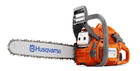 Husqvarna 450 18" 50.2cc X-Torq 2-Cycle Gas Powered Chain Saw, 3.2hp, with maximum power speed of 9600 rpm, maximum chain speed of 56.89 fts