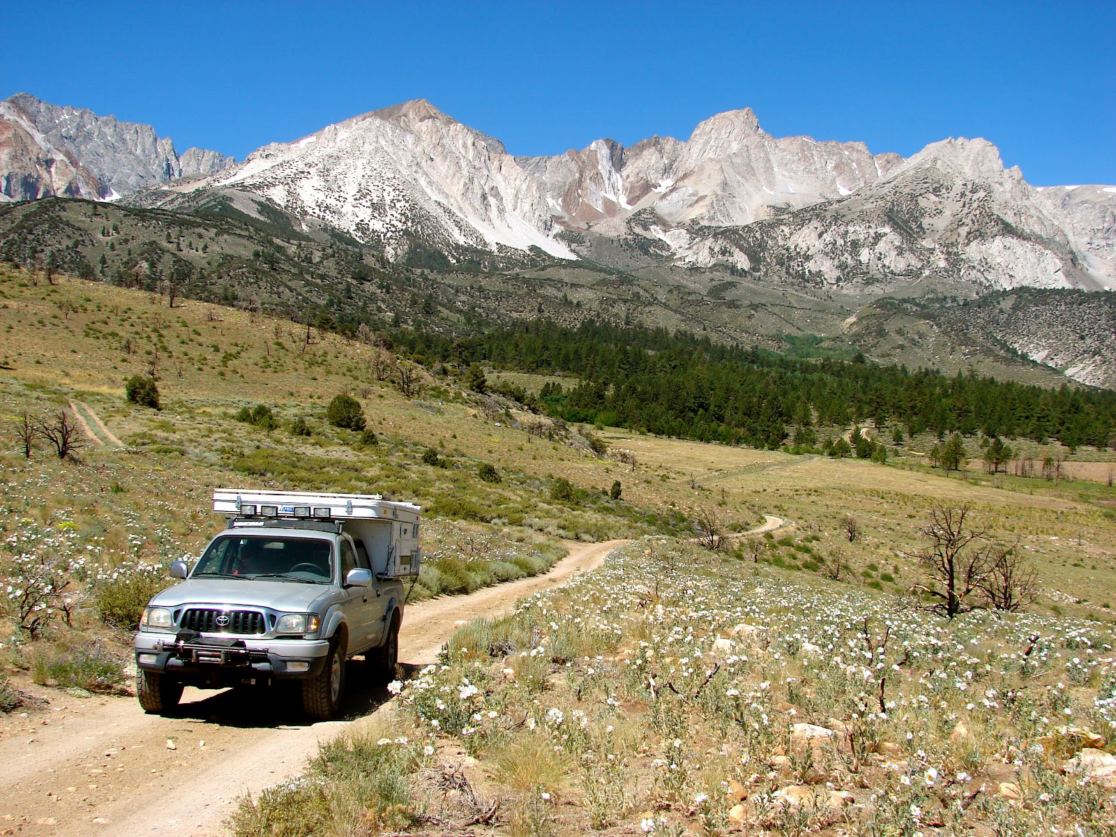 Our Four Wheel Camper Buttermilk Road to Mosquito Flat "a couple of