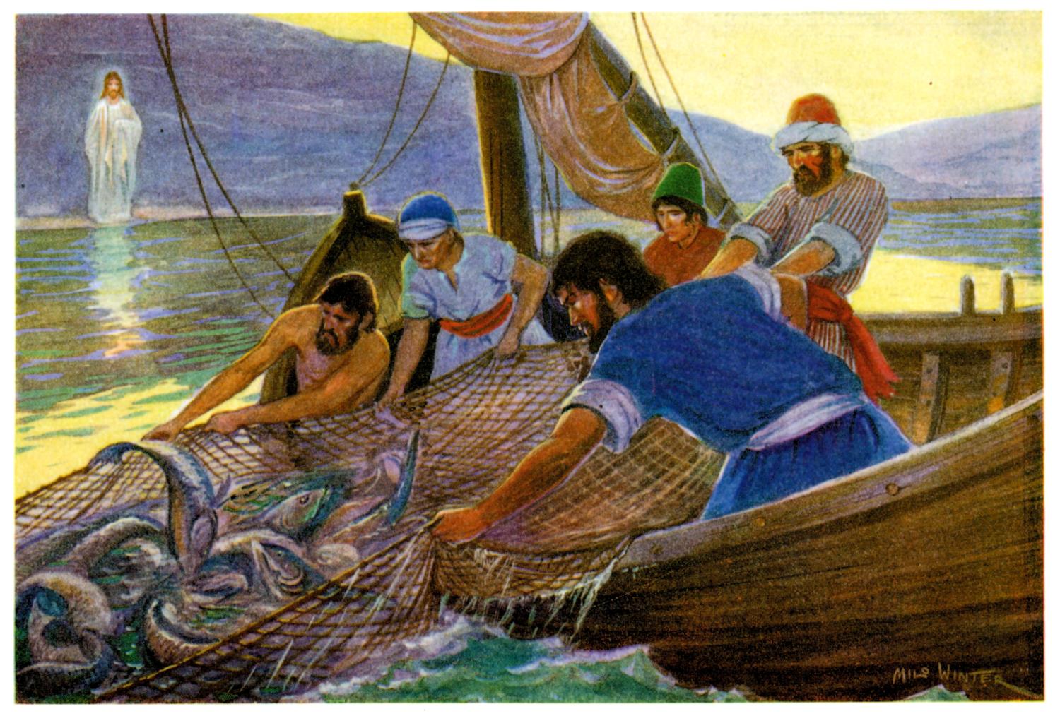 Исторически сложилось так что рыболовство всегда. Христос на Тивериадском озере Верещагин. Иисус и рыбаки.