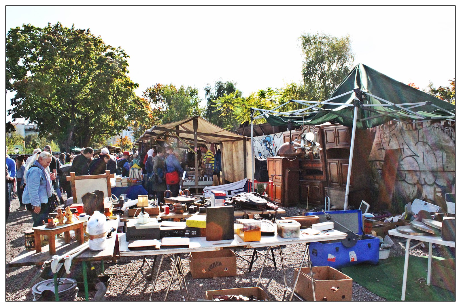 Mauerpark park oraz największy flohmarkt w Berlinie BERLINSKO