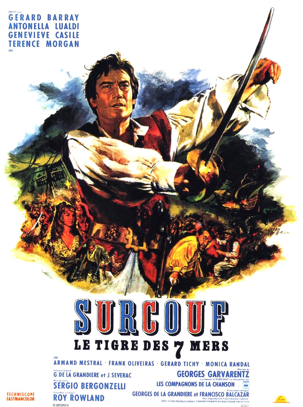 Surcouf : Le tigre des 7 mers (1966) Sergio Bergonzelli - Surcouf : L'eroe dei sette mari