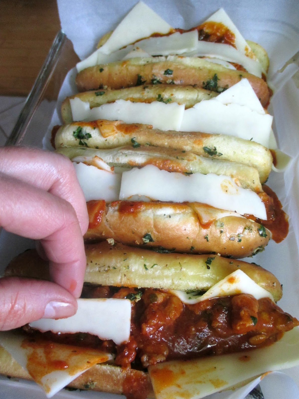 Hot and Cold Running Mom Just my Stuff Italian Sausage Buns