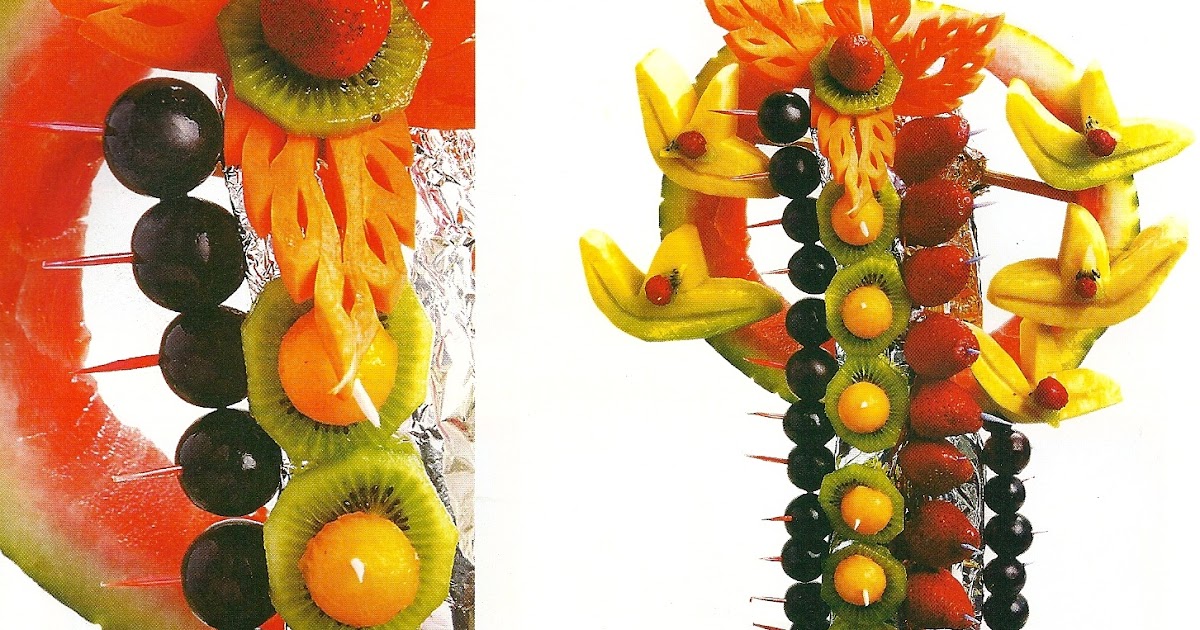 jardín Recepción trama Buffet y decoración, aprende a decorar con frutas ~ Solountip.com