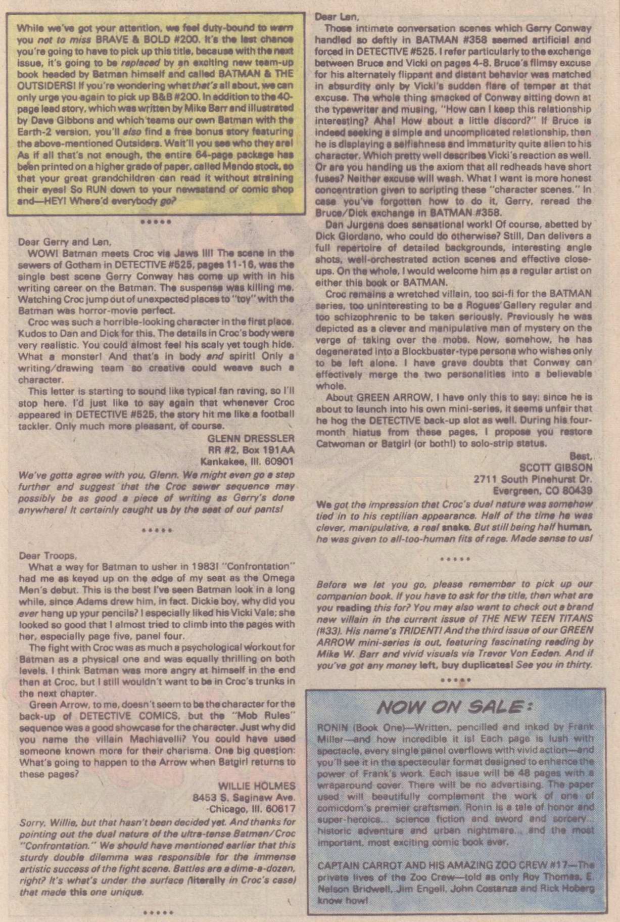 Read online Detective Comics (1937) comic -  Issue #528 - 22