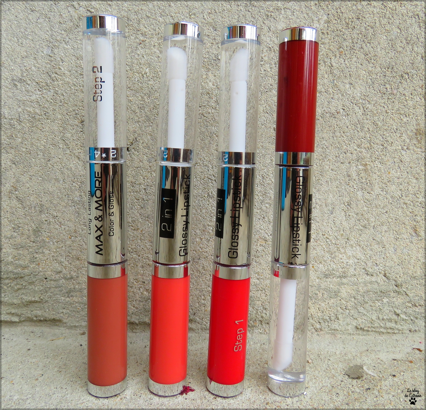 Intense Long Lasting Color - 2 in 1 Glossy Lipstic - Maxe & More