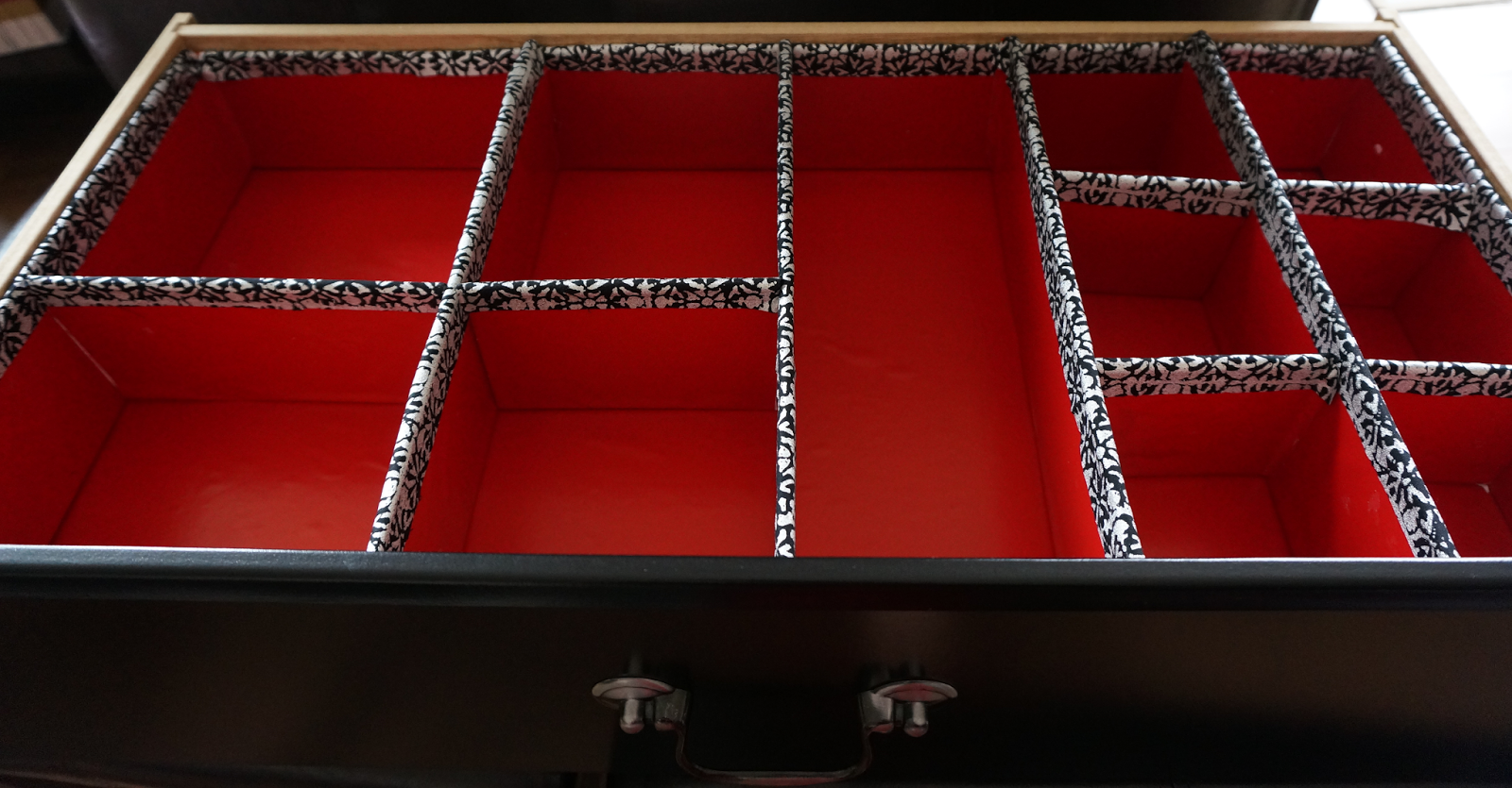 We Love Cozy Homes DIY Project Make Your Own Drawer Organizer