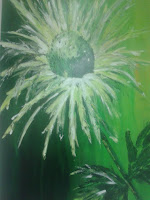 groen acryl schilderij