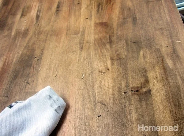 adding rustic touches to bare wood