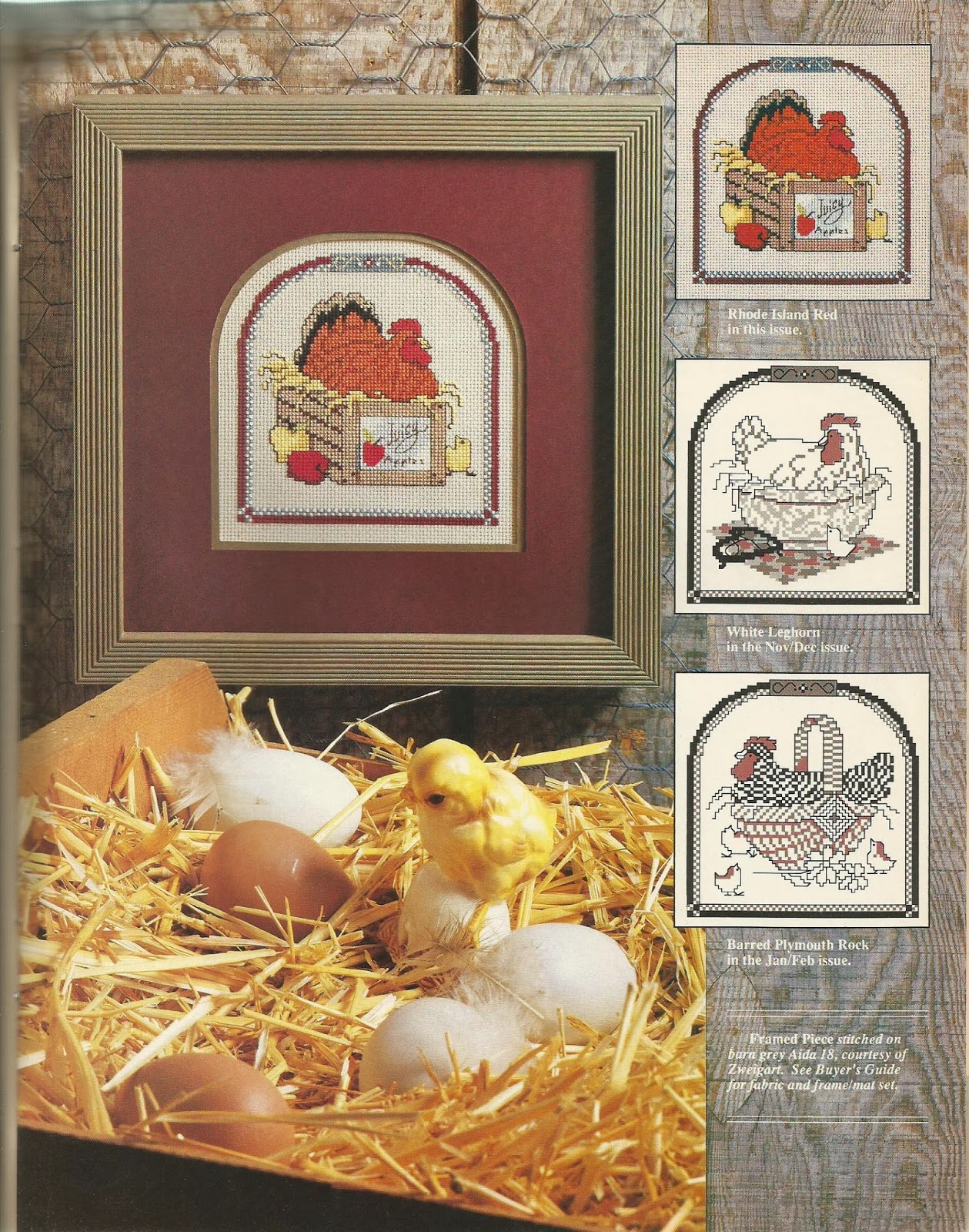 Cross Stitch Favorites Rhode Island Red