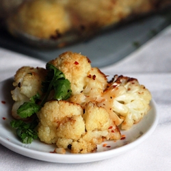 Cauliflower roasted vegetarian asian