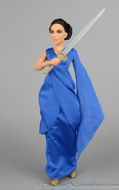 DC Comics Super Hero Wonder Woman Hidden Sword Doll Outfit Blue Dress ONLY NEW