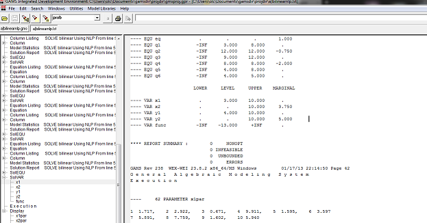 a Chemical Engineer: Gams-Global Optimization Example
