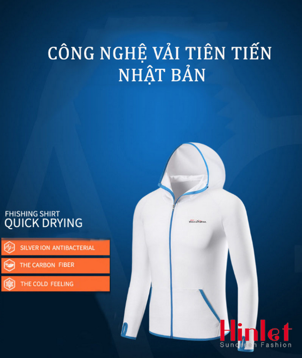 Áo chống nắng nam cao cấp Nhật Bản vải thun lạnh Tokushima bạn không n