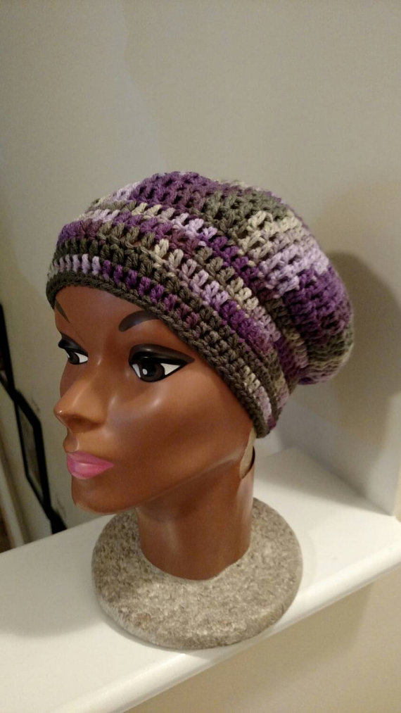 Crochet Purple Hat