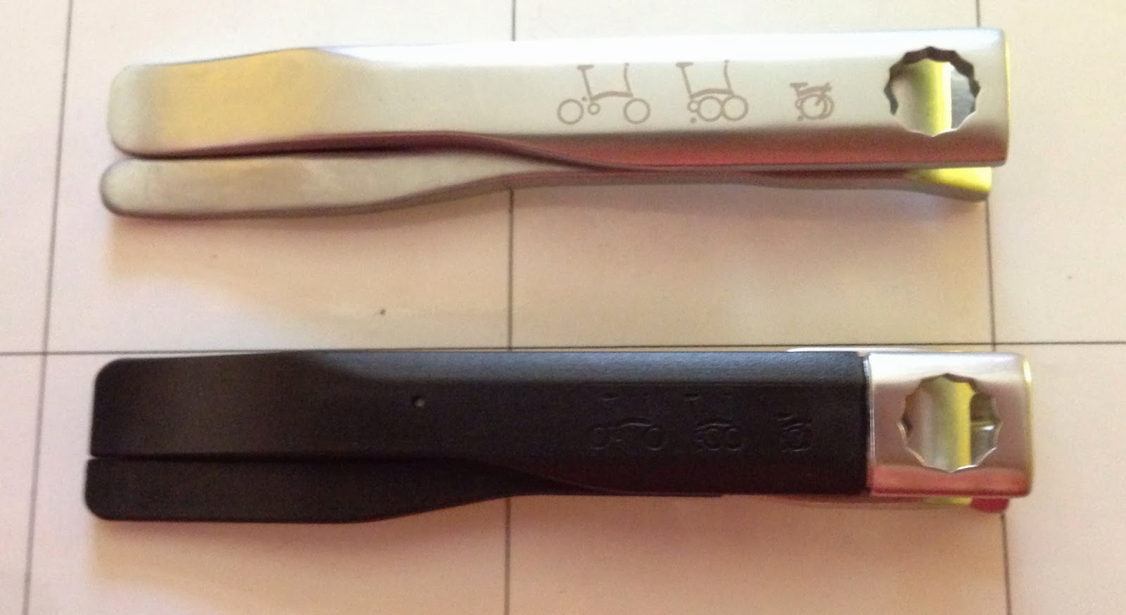 The Dirty Brompton: New Brompton tire levers for their toolkit