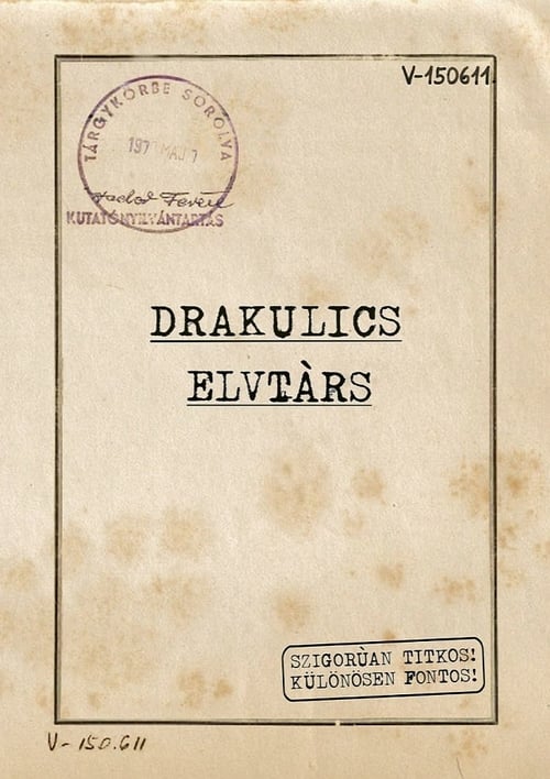 [HD] Drakulics Elvtárs 2019 Film Complet En Anglais