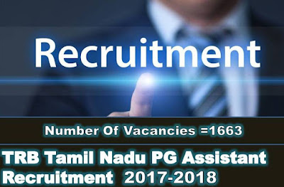 TRB Tamil Nadu PG Assistant Recruitment