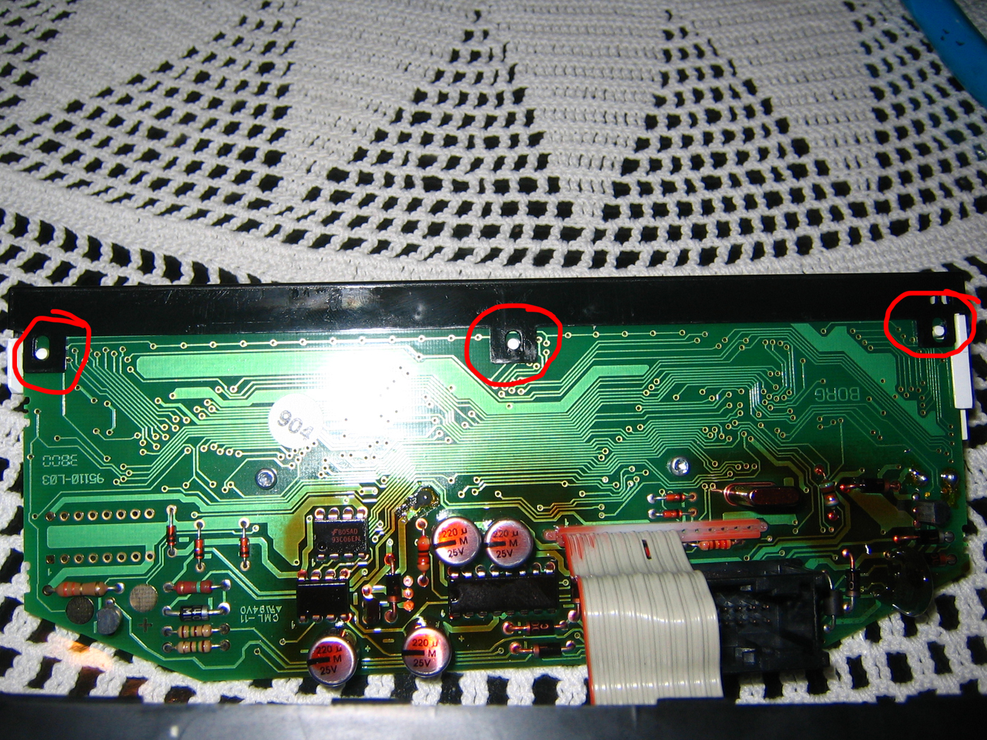 bmw e36 obc pixel and botton repair bmw