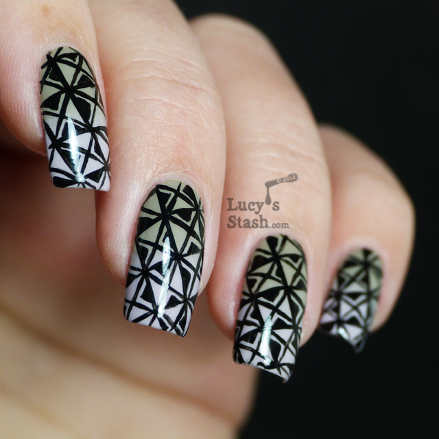 Lucy's Stash - Patterned gradient nails 
