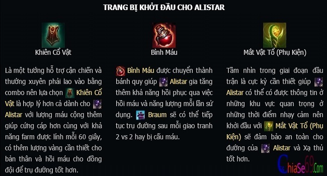 Cách lên đồ alistar Cách lên đồ alistar