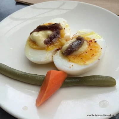 perfect boiled egg at Bartavelle Coffee & Wine Bar in Berkeley, California