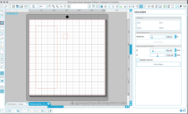 Tinis Plotter Tutorials - Folge 12 - Webbandleiter