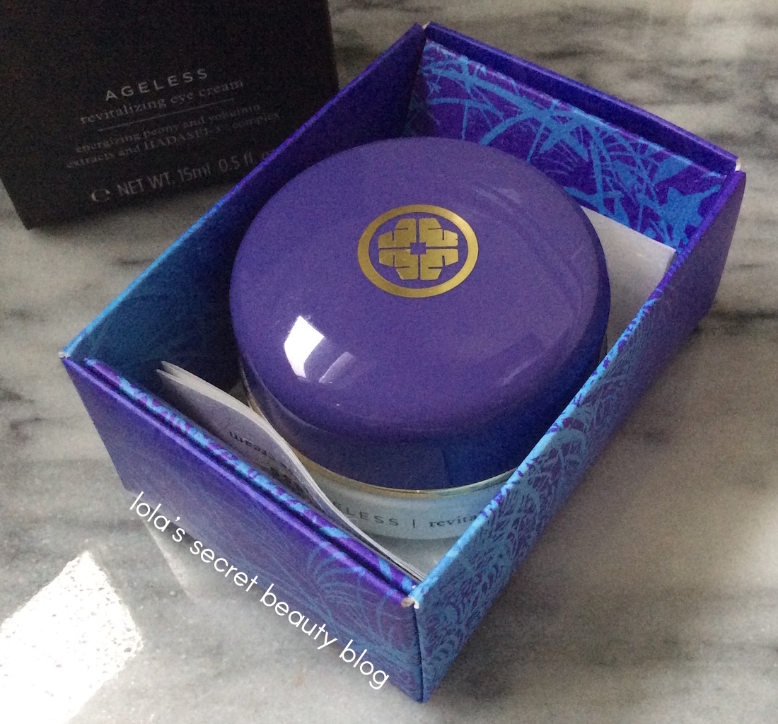 lola's secret beauty blog TATCHA AGELESS Revitalizing Eye Cream Review