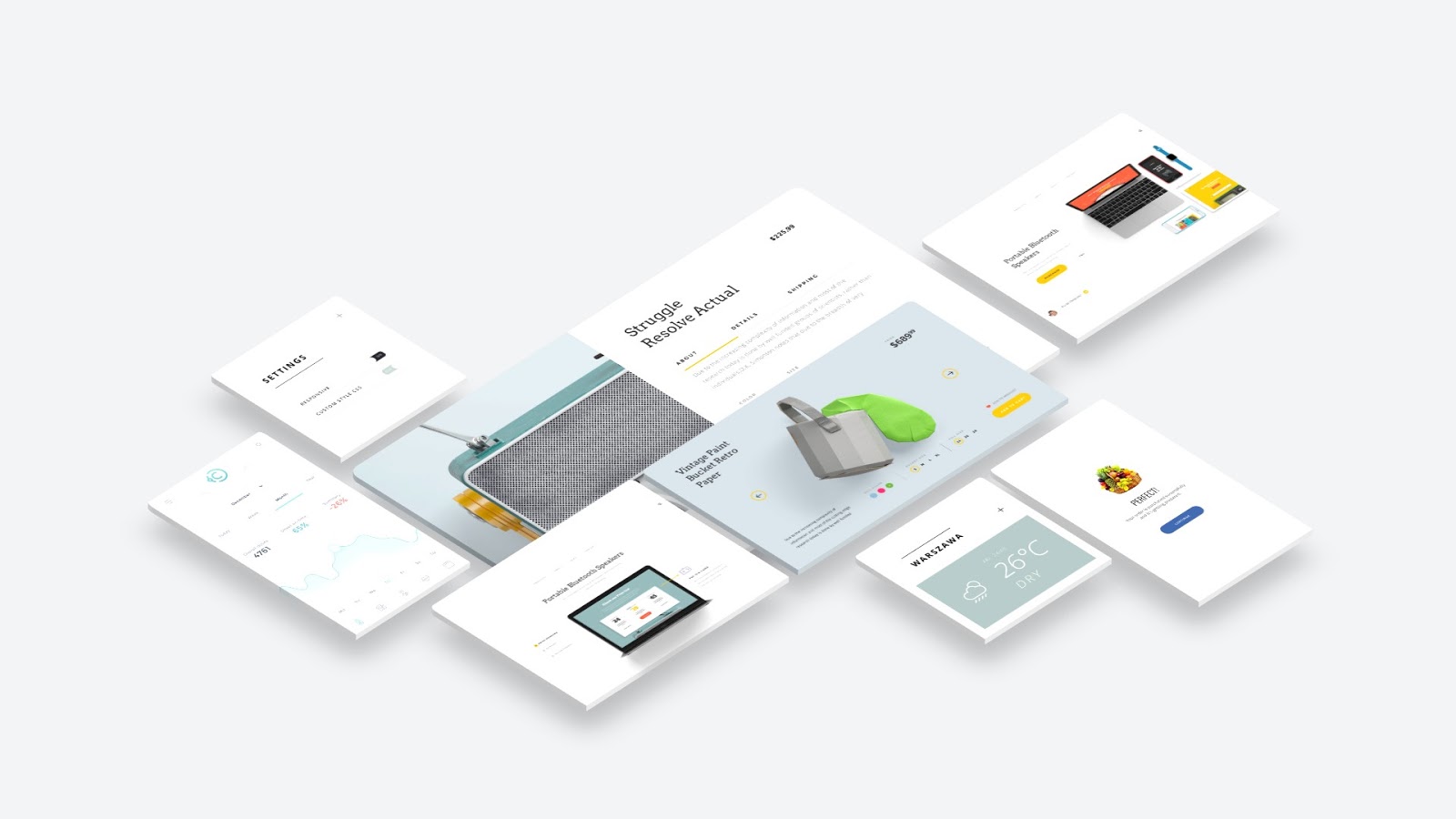 Web App Mockup Free Download Mockup