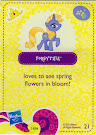 My Little Pony Wave 5 Forsythia Blind Bag Card