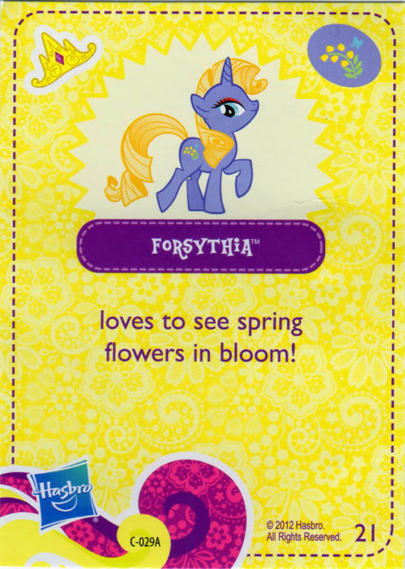 MLP Forsythia Blind Bag Cards MLP Merch