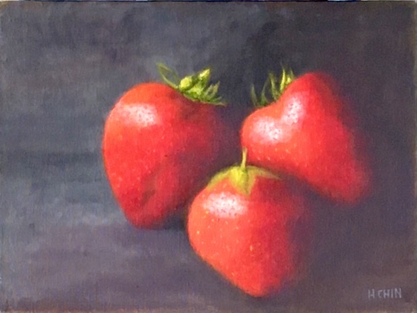 "Strawberries" - 9 x 12