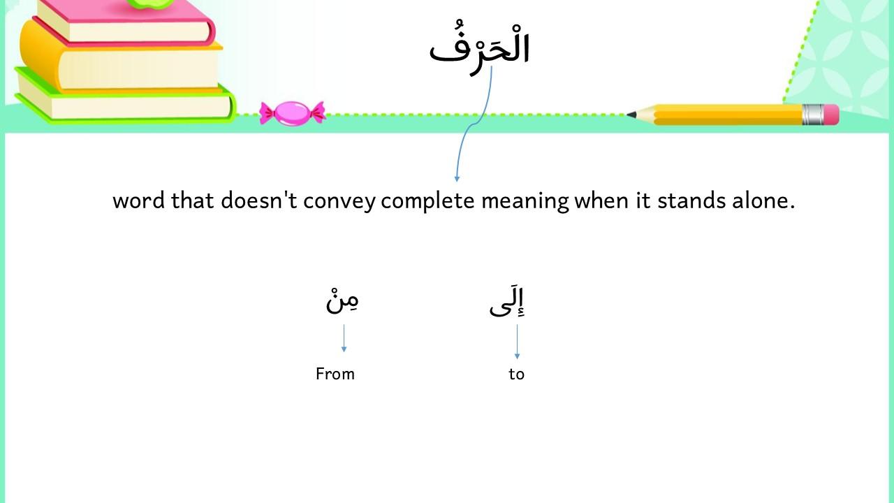 Kinds of Words in Arabic