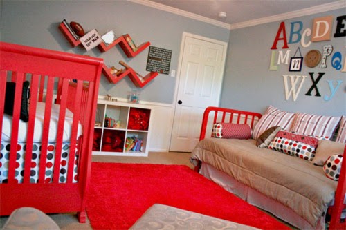 Χρώμα για παιδικό δωμάτιο-κόκκινο