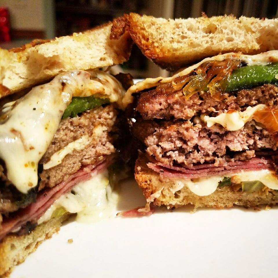 Chicagos Best Food Fire Roasted Asiago Garlic Poblano Burger Recipe