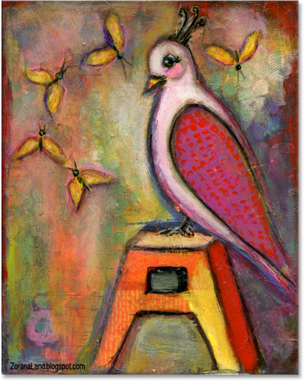Zorana art bird bird series painting