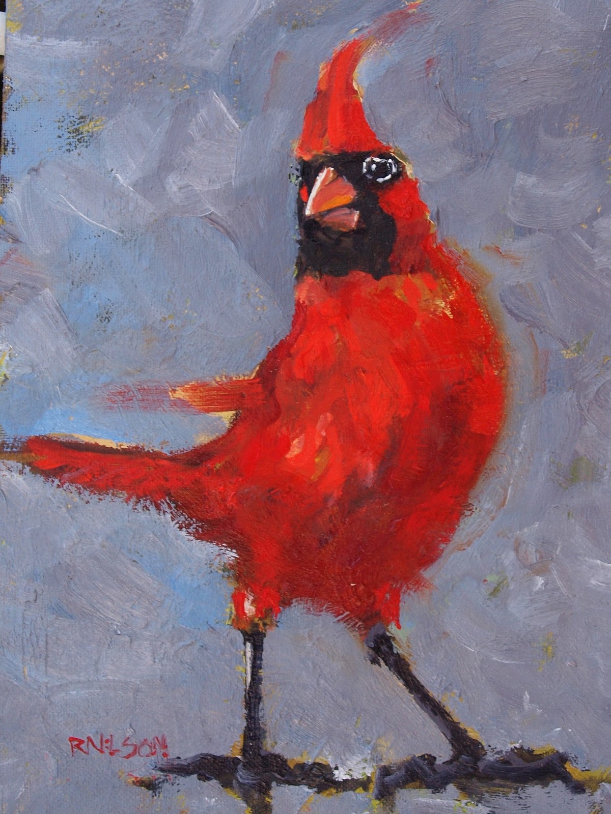 Rick Nilson S Paintings The Big Red Bird Sold