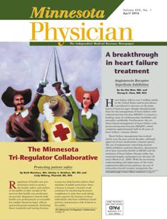 Minnesota Physician 30-01 - April 2016 | TRUE PDF | Mensile | Professionisti | Medicina | Management
Minnesota Physician is an indipendent, controlled-circulation newspaper.
It covers the business of healthcare, featuring timely, regional reports on news and competitive issues, and lively profiles of local medical leaders. We also offer special reports on industry concerns and in-depth analysis of strategies and decisions affecting the practice of medicine in the upper Midwest. Minnesota Physician is not affiliated with any state, country or specialty medical association.