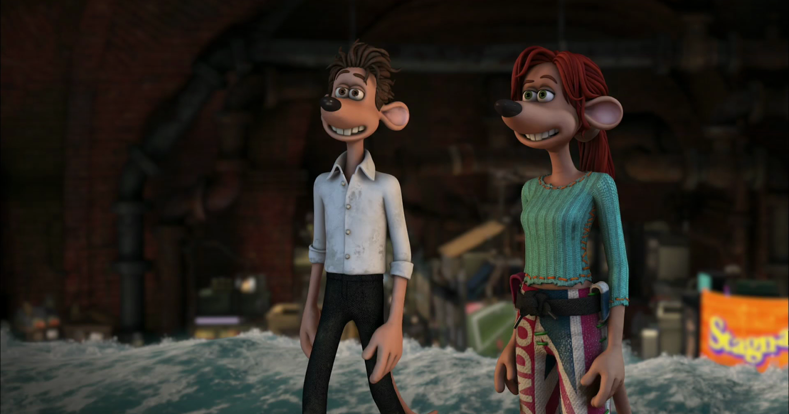 dis is wot i fort of dat movie wot i saw flushed away