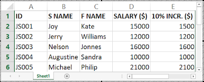 Payroll System Using VLOOKUP function