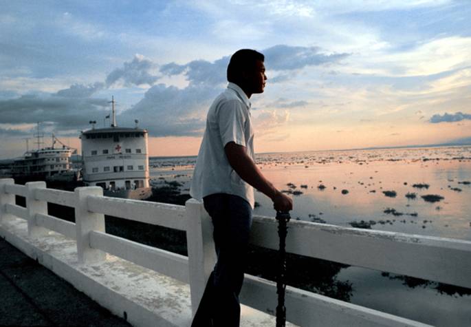 Mohammed Ali on the river Zaire, 1974