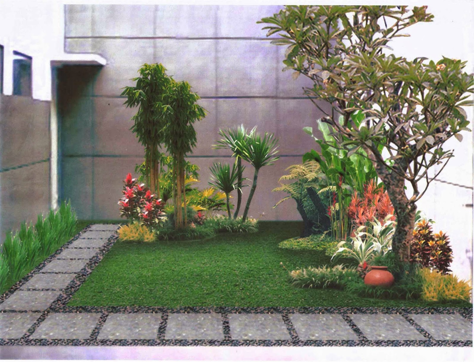 Desain Taman Garasi Gambar Desain Rumah Minimalis