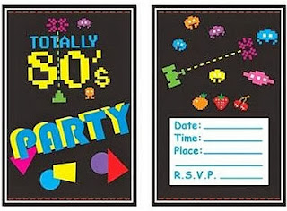 Totally 80's Party Invitations